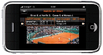 Regardez les matchs de Roland-Garros en direct sur l'iPhone